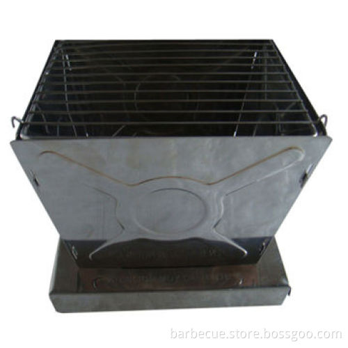 Barbecue Grill, Charcoal Fuel, Made of Stainless Steel Product, Measures 26.5*26.5*22cm